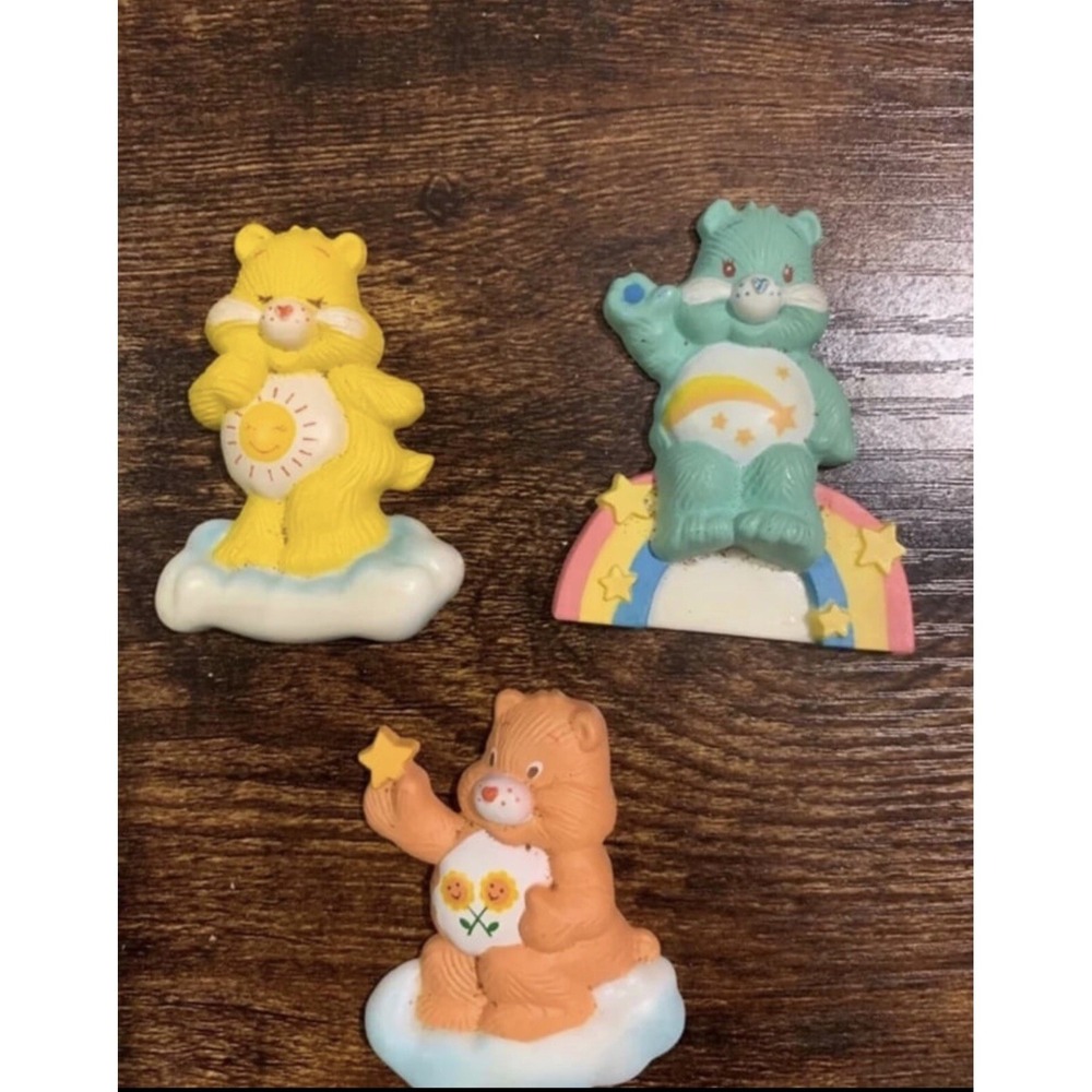 3‎ Vintage Funshine Wish Friendship Care Bears Magnets 1980s American Greetings